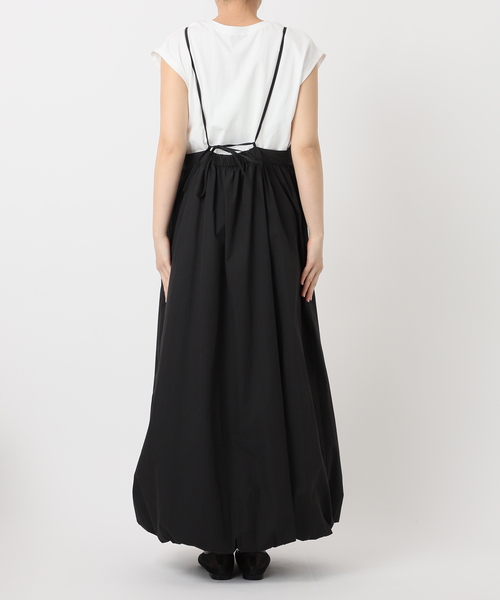 JOURNAL STANDARD relume（ジャーナルスタンダード　レリューム）の「［2枚セット］フレンチスリーブT付きバルーンキャミワンピース（ワンピース・レディース・ブラック/チャコールグレー・FREE）」の20枚目の写真