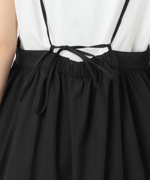 JOURNAL STANDARD relume（ジャーナルスタンダード　レリューム）の「［2枚セット］フレンチスリーブT付きバルーンキャミワンピース（ワンピース・レディース・ブラック/チャコールグレー・FREE）」の11枚目の写真