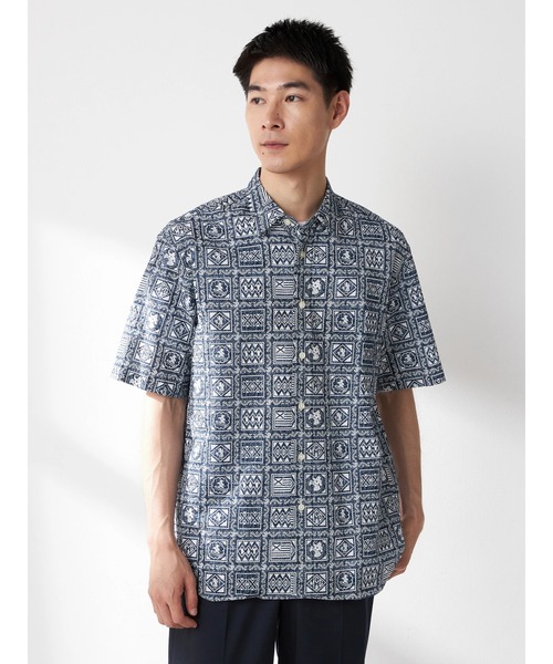 McGREGOR(マックレガー)の「ベア柄リップルシャツ(シャツ/ブラウス・メンズ・レッド/ネイビー・L/M/XL)」の2枚目の写真