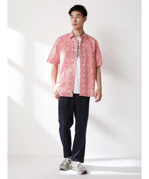 McGREGOR(マックレガー)の「ベア柄リップルシャツ(シャツ/ブラウス・メンズ・レッド/ネイビー・L/M/XL)」の5枚目の写真