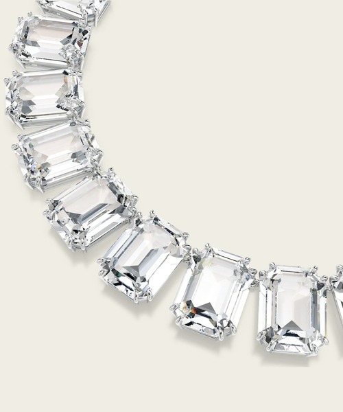 SWAROVSKI(スワロフスキー)の「【公式】【スワロフスキー】Millenia Tennisネックレス, オーバーサイズ クリスタル, オクタゴンカット, ホワイト, ロジウム・プレーティング(ネックレス・レディース・ホワイト・ONESIZE)」の5枚目の写真