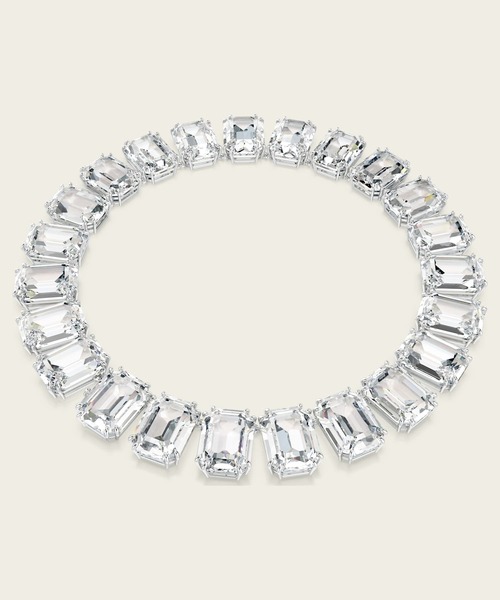 SWAROVSKI(スワロフスキー)の「【公式】【スワロフスキー】Millenia Tennisネックレス, オーバーサイズ クリスタル, オクタゴンカット, ホワイト, ロジウム・プレーティング(ネックレス・レディース・ホワイト・ONESIZE)」の6枚目の写真