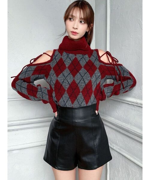 RESEXXY（リゼクシー）の「ハイウエストショートパンツ（その他パンツ・レディース・チャコールグレー/ブラック/ベージュ・FREE）」の13枚目の写真