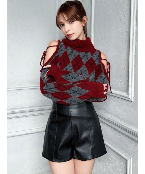 RESEXXY（リゼクシー）の「ハイウエストショートパンツ（その他パンツ・レディース・チャコールグレー/ブラック/ベージュ・FREE）」の14枚目の写真