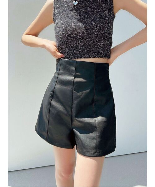RESEXXY（リゼクシー）の「ハイウエストショートパンツ（その他パンツ・レディース・チャコールグレー/ブラック/ベージュ・FREE）」の8枚目の写真