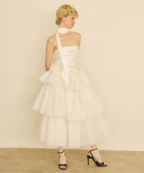 Long Frill Skirt　ロング丈フリルスカート unique frill skirt – Uenui