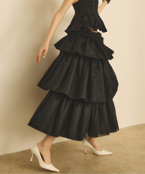 ★早期完売★ILLIGO★CANCAN FRILL SKIRT PANTS★日本未入荷★ Twisted Layered Skirt Pants