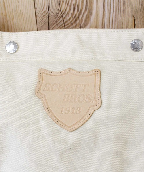 schott（ショット）の「NEWSPAPER BAG（ショルダーバッグ・メンズ・キナリ/ブラック・FREE）」の6枚目の写真