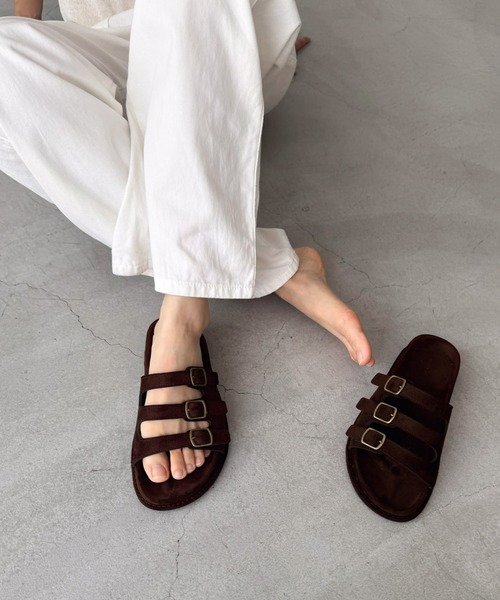 CANAL JEAN(キャナルジーン)の「El mar トリプルベルトサンダル(サンダル・レディース・ブラック/ダークブラウン/キャメル・23.5/24/24.5)」の12枚目の写真