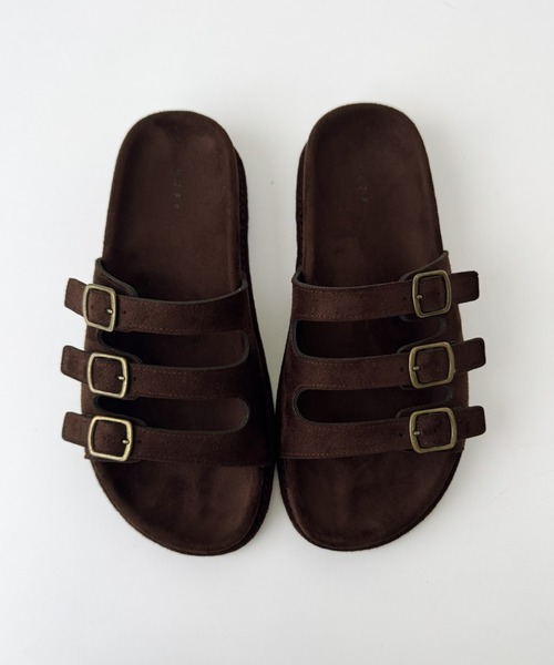 CANAL JEAN(キャナルジーン)の「El mar トリプルベルトサンダル(サンダル・レディース・ブラック/ダークブラウン/キャメル・23.5/24/24.5)」の7枚目の写真