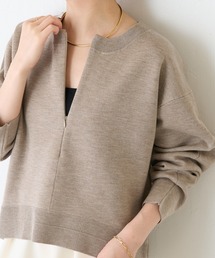 COLLAGE GALLARDAGALANTE | スウェットライクラウンドヘムニット(ニット/セーター)