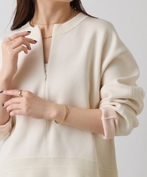 COLLAGE GALLARDAGALANTE | スウェットライクラウンドヘムニット(ニット/セーター)