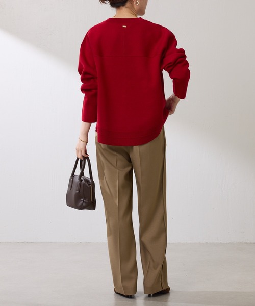 スウェットライクラウンドヘムニット（ニット/セーター）｜COLLAGE