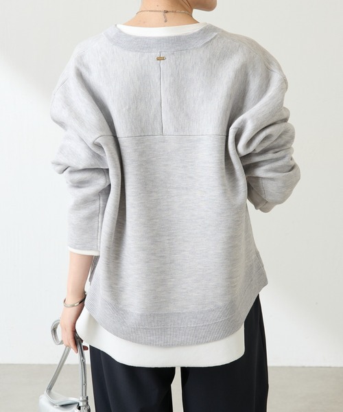 COLLAGE GALLARDAGARANTEスウェットライクラウンドヘムニット COLLAGE GALLARDAGALANTE｜スウェットライクラウンドヘムニット