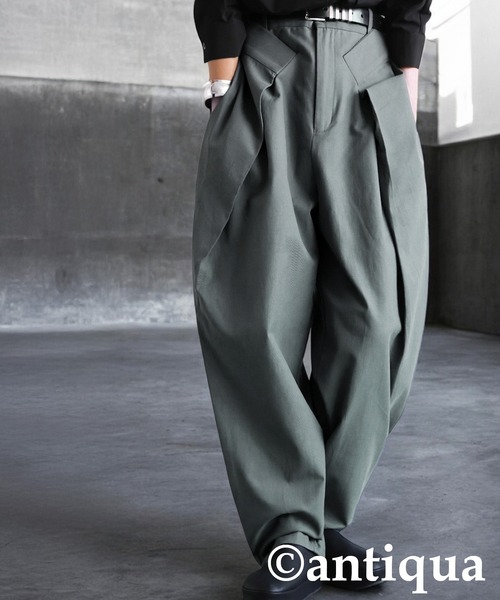 antiqua（アンティカ）の「デザインテーパードパンツ（その他パンツ・レディース・ブラック/グレー/オフホワイト・LARGE/MEDIUM）」の3枚目の写真