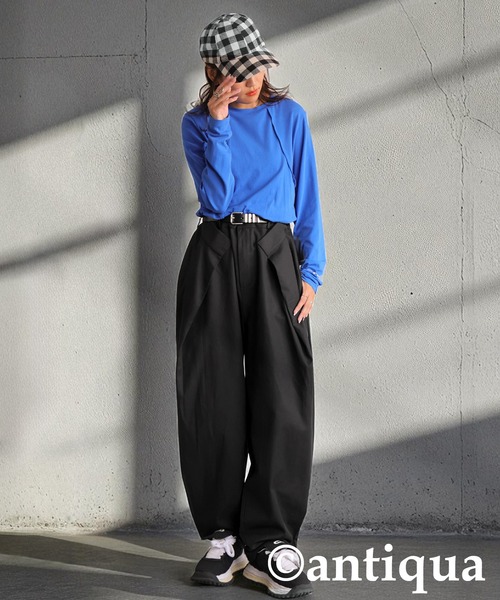 antiqua（アンティカ）の「デザインテーパードパンツ（その他パンツ・レディース・ブラック/グレー/オフホワイト・LARGE/MEDIUM）」の13枚目の写真