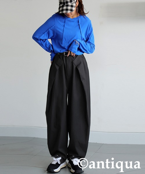 antiqua（アンティカ）の「デザインテーパードパンツ（その他パンツ・レディース・ブラック/グレー/オフホワイト・LARGE/MEDIUM）」の14枚目の写真