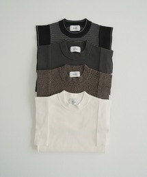 CLANE(Nl)SQUARE SLEEVE KNIT TOPS(̑gbvX)