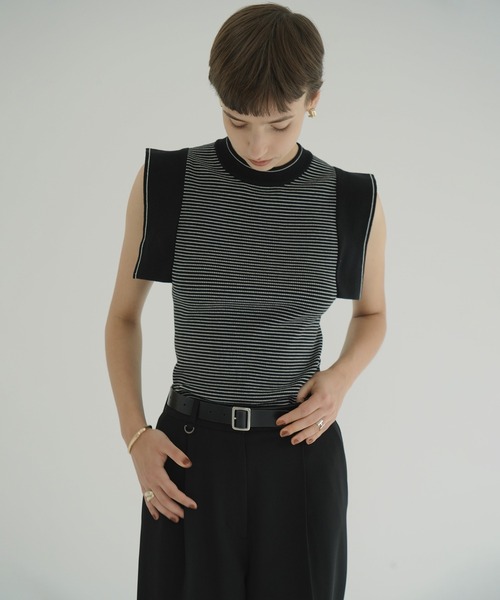 【セール】CLANE SQUARE SLEEVE KNIT TOPS 2 SQUARE SLEEVE KNIT TOPS（その他トップス）｜CLANE（クラネ）の