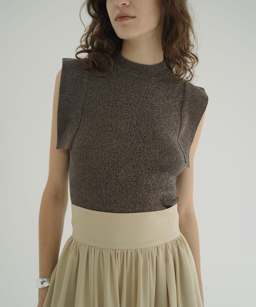 CLANE(クラネ)の「SQUARE SLEEVE KNIT TOPS(その他トップス・レディース・ホワイト/その他/チャコールグレー/その他1・1/2)」の17枚目の写真