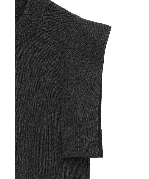 CLANE SQUARE SLEEVE KNIT ブラック1 SQUARE SLEEVE KNIT TOPS（その他トップス）｜CLANE（クラネ）の