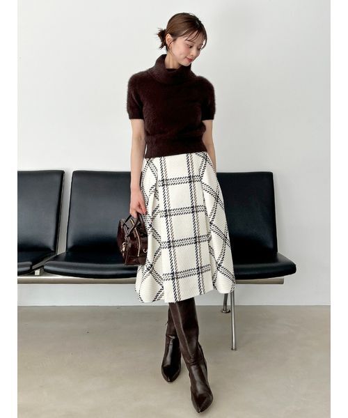 SNIDEL（スナイデル）の「フォックスファータートルプルオーバー（ニット/セーター・レディース・ダークブラウン/ピンク/クリーム・F）」の20枚目の写真