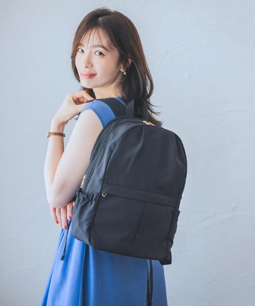 ITS'DEMO(イッツデモ)の「◆【A4対応/9ポケット】ふんわり軽量リュック(バックパック/リュック・レディース・ブラック/オリーブ/ベビーピンク/ダークグレー・00)」の6枚目の写真