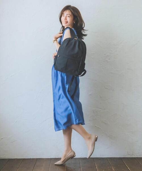 ITS'DEMO(イッツデモ)の「◆【A4対応/9ポケット】ふんわり軽量リュック(バックパック/リュック・レディース・ブラック/オリーブ/ベビーピンク/ダークグレー・00)」の7枚目の写真