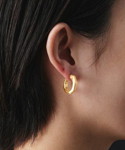 Plane Tree Hoop Earrings（ピアス（両耳用））｜Fauvirame