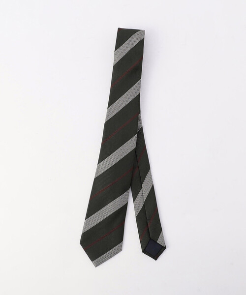 COMME CA ISM(コムサイズム)の「クラシック レジメン柄 ネクタイ(ネクタイ・メンズ・オリーブ/ダークブラウン/ネイビー・FREE)」の7枚目の写真