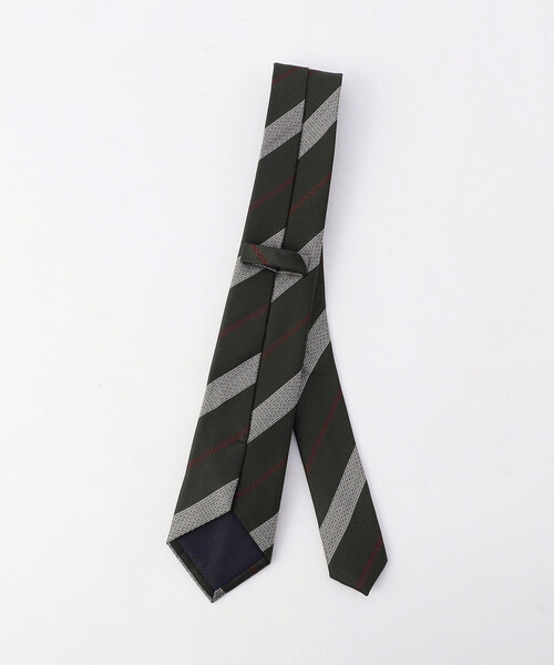 COMME CA ISM(コムサイズム)の「クラシック レジメン柄 ネクタイ(ネクタイ・メンズ・オリーブ/ダークブラウン/ネイビー・FREE)」の10枚目の写真