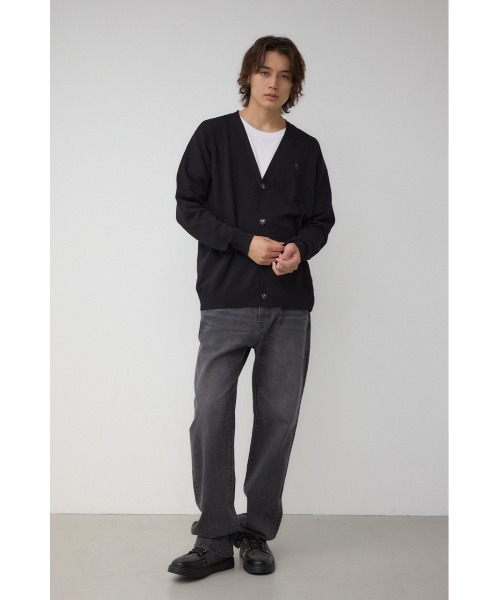 AZUL by moussy（アズールバイマウジー）の「格上げ コンフォータブルカーディガン（カーディガン/ボレロ・メンズ・ブラック/ブルー系その他3/オフホワイト・MEDIUM/LARGE）」の17枚目の写真