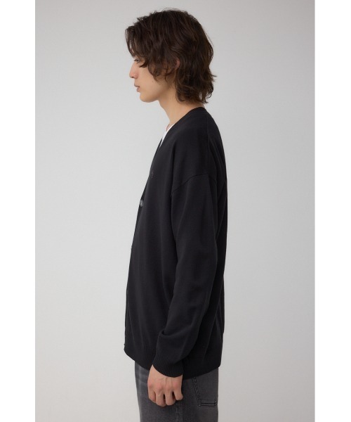 AZUL by moussy（アズールバイマウジー）の「格上げ コンフォータブルカーディガン（カーディガン/ボレロ・メンズ・ブラック/ブルー系その他3/オフホワイト・MEDIUM/LARGE）」の19枚目の写真