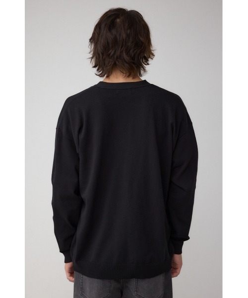 AZUL by moussy（アズールバイマウジー）の「格上げ コンフォータブルカーディガン（カーディガン/ボレロ・メンズ・ブラック/ブルー系その他3/オフホワイト・MEDIUM/LARGE）」の20枚目の写真