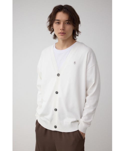 AZUL by moussy（アズールバイマウジー）の「格上げ コンフォータブルカーディガン（カーディガン/ボレロ・メンズ・ブラック/ブルー系その他3/オフホワイト・MEDIUM/LARGE）」の5枚目の写真