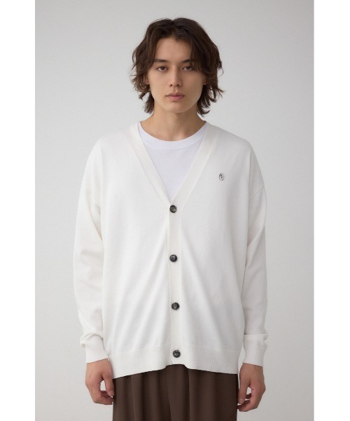 AZUL by moussy（アズールバイマウジー）の「格上げ コンフォータブルカーディガン（カーディガン/ボレロ・メンズ・ブラック/ブルー系その他3/オフホワイト・MEDIUM/LARGE）」の7枚目の写真