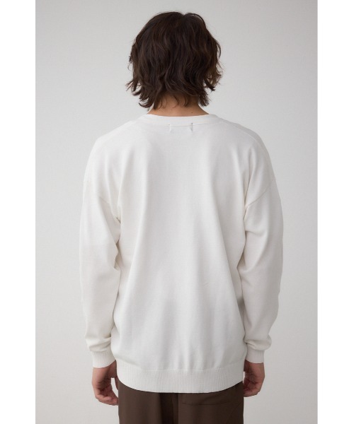 AZUL by moussy（アズールバイマウジー）の「格上げ コンフォータブルカーディガン（カーディガン/ボレロ・メンズ・ブラック/ブルー系その他3/オフホワイト・MEDIUM/LARGE）」の9枚目の写真