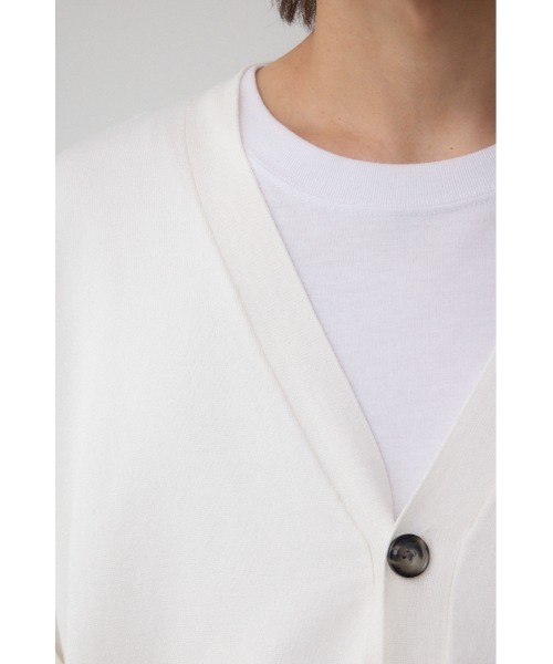 AZUL by moussy（アズールバイマウジー）の「格上げ コンフォータブルカーディガン（カーディガン/ボレロ・メンズ・ブラック/ブルー系その他3/オフホワイト・MEDIUM/LARGE）」の10枚目の写真