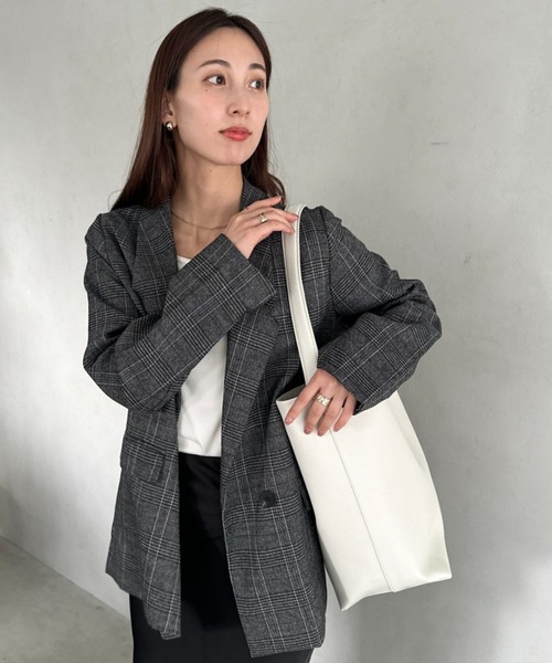 MYMOOD.(マイムード)の「通勤通学にお勧め PUバケツトートバッグ(トートバッグ・レディース・グレイッシュベージュ/アイボリー/ブラック・FREE)」の15枚目の写真
