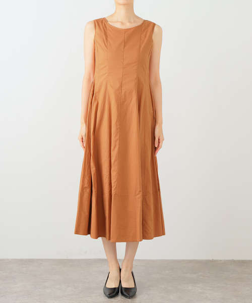 La TOTALITE（ラトータリテ）の「【洗える】パネル切り替えワンピース（ワンピース・レディース・ネイビー/オレンジ/ブラック・36/38）」の5枚目の写真