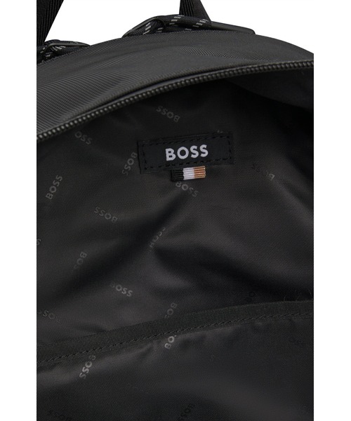 BOSS（ボス）の「ロゴバックパック メッシュ フロントポケット（バックパック/リュック・メンズ・ホワイト/ブラック・ONESIZE）」の8枚目の写真