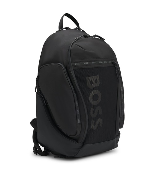 BOSS（ボス）の「ロゴバックパック メッシュ フロントポケット（バックパック/リュック・メンズ・ホワイト/ブラック・ONESIZE）」の6枚目の写真