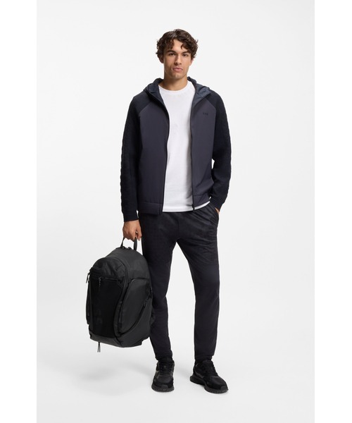 BOSS（ボス）の「ロゴバックパック メッシュ フロントポケット（バックパック/リュック・メンズ・ホワイト/ブラック・ONESIZE）」の13枚目の写真