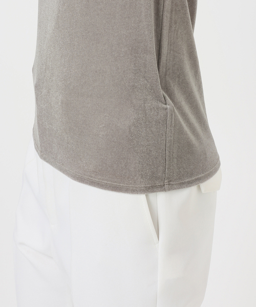 追加》シアーベロアキャップスリーブTee（Tシャツ/カットソー