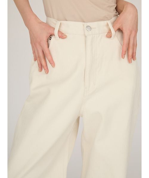 emmi(エミ)の「ルーズデニムパンツ(デニムパンツ・レディース・オフホワイト/ブルー/ブラウン・0/1)」の10枚目の写真