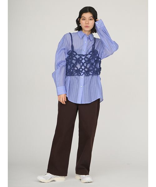 emmi(エミ)の「ルーズデニムパンツ(デニムパンツ・レディース・オフホワイト/ブルー/ブラウン・0/1)」の21枚目の写真