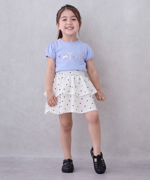 petit main（プティマイン）の「【GOODPRICE】柄フリルスカート（スカート・キッズ・ライトピンク/アイボリー/ネイビー/グレー・110cm/130cm/120cm/100cm/80ｃｍ/90cm）」の5枚目の写真