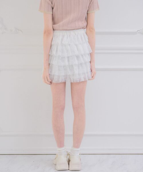 ems excite（エムズエキサイト）の「ティアードフリルSPT（その他パンツ・レディース・レオパード/ブラック/オフホワイト・FREE）」の10枚目の写真