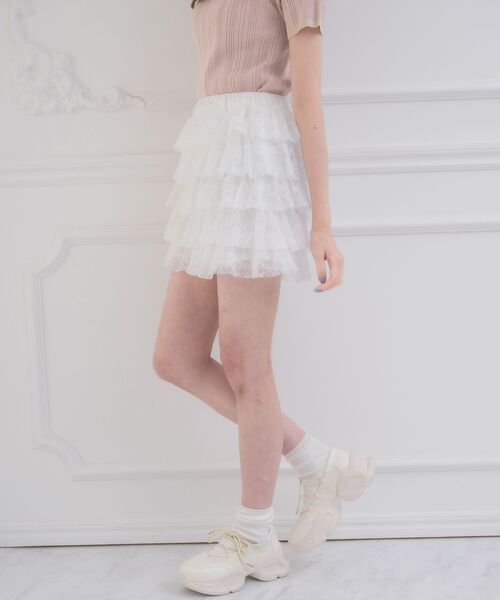 ems excite（エムズエキサイト）の「ティアードフリルSPT（その他パンツ・レディース・レオパード/ブラック/オフホワイト・FREE）」の11枚目の写真