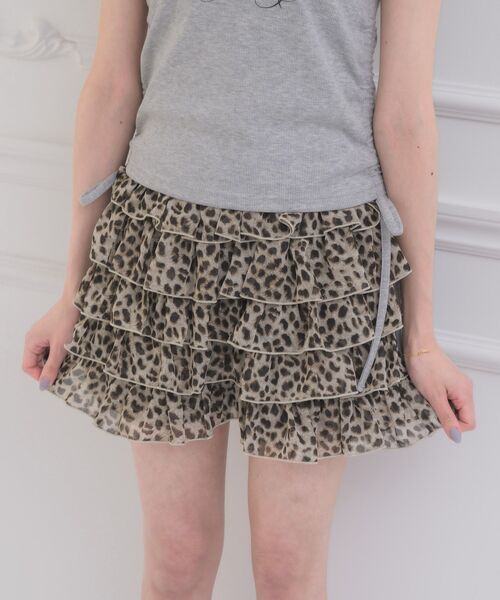 ems excite（エムズエキサイト）の「ティアードフリルSPT（その他パンツ・レディース・レオパード/ブラック/オフホワイト・FREE）」の20枚目の写真